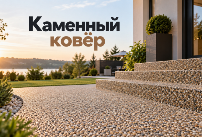Каменный ковёр: современное бесшовное покрытие для улицы и помещений