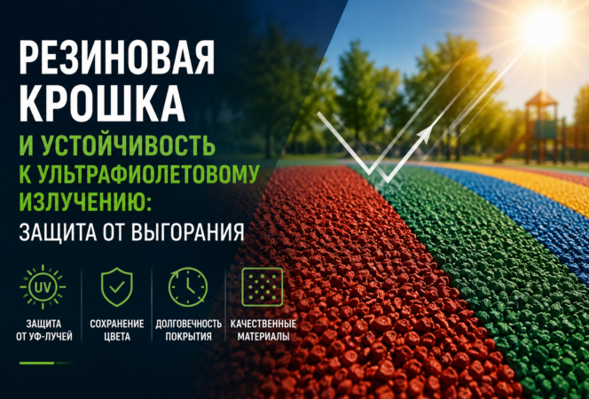 Резиновая крошка и устойчивость к ультрафиолетовому излучению: защита от выгорания