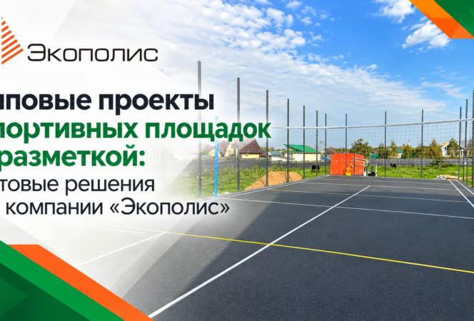 Типовые проекты спортивных площадок с разметкой: готовые решения от компании «Экополис»